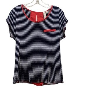 Robin K Striped Popover Top